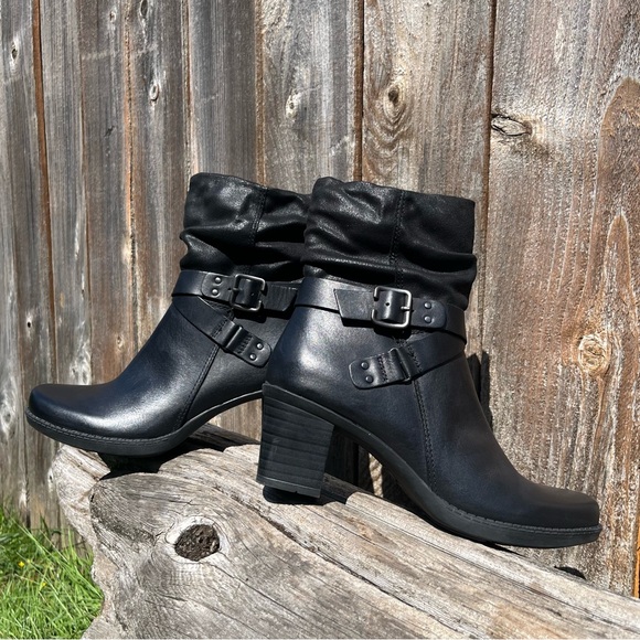 Earth Origins Wheaton Wade Black Ankle Boots bootie size 7.5 - Picture 11 of 16